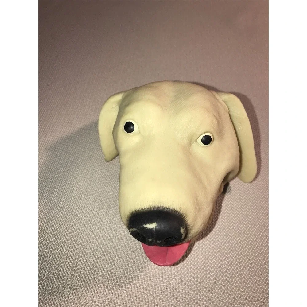 Schylling Dog Hand Puppet Stretchy Rubber Latex Lifelike Retriever Lab